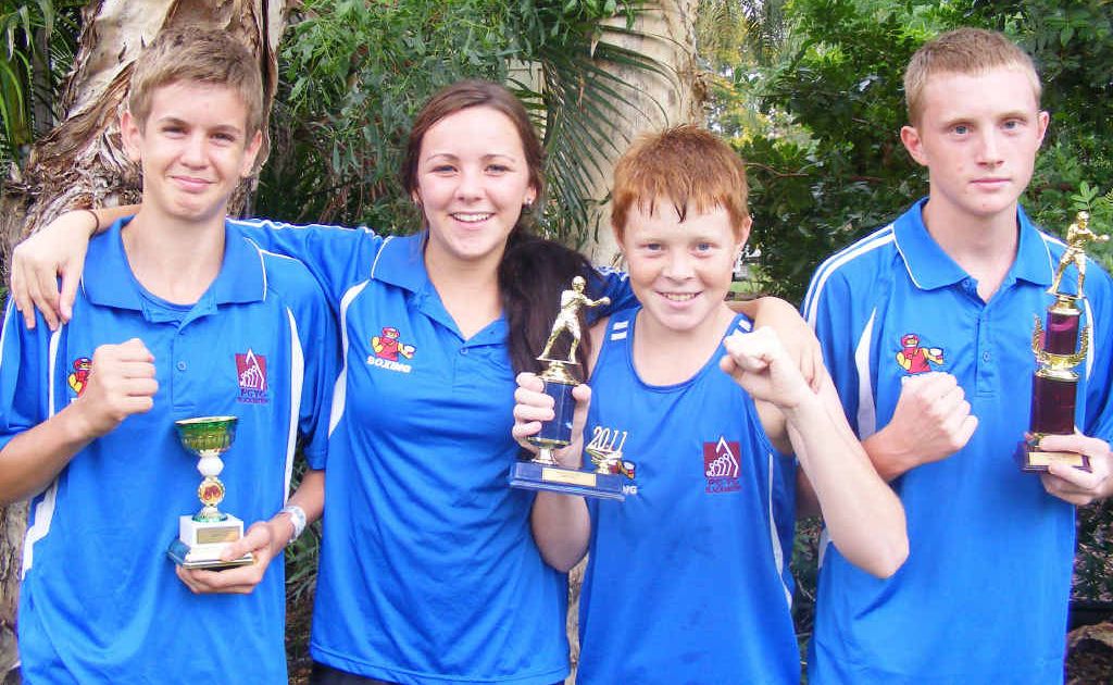 Liam Solinas, Shearna Smith, Cameron and Brodie Scales celebrate a rewarding end to the year. Liam Solinas, Shearna Smith, Cameron and Brodie Scales celebrate a rewarding end to the year.